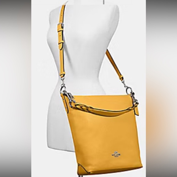 Coach ABBY Duffle Crossbody Bag 2-Way QB/Honey NWT - Picture 2 of 15